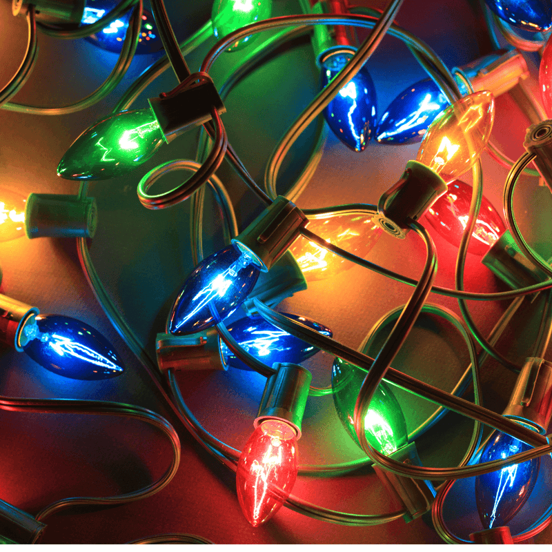 Holiday Multi Colored Christmas Lights