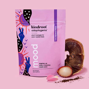 Stress Relief Supplement | Reishi + L-Theanine Lozenges | Adaptogems™ by kindroot